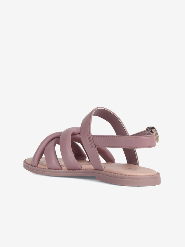 Geox Růžové dámské kožené sandály Geox
