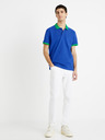 Celio Modré pánské polo tričko Celio Decabestan