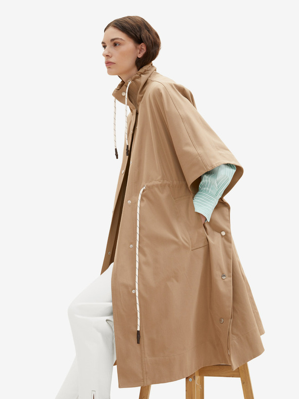 Tom Tailor Hnědý dámský lehký kabát Tom Tailor