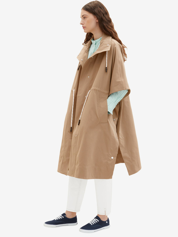 Tom Tailor Hnědý dámský lehký kabát Tom Tailor