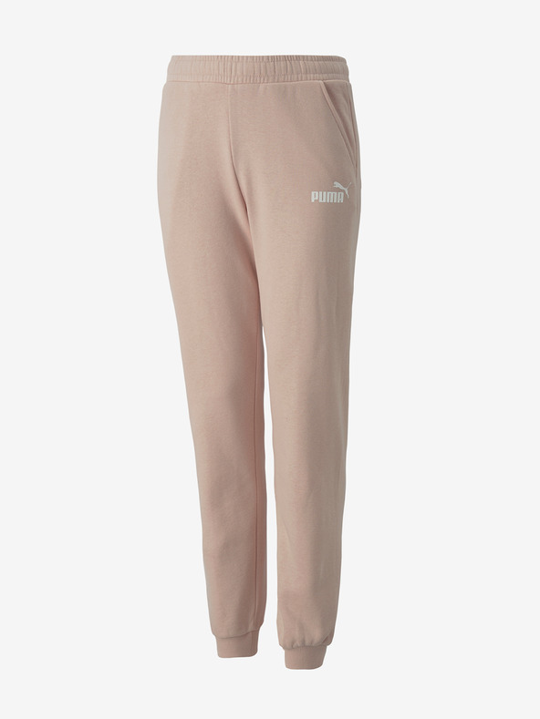 Puma Světle růžové holčičí tepláky Puma Alpha