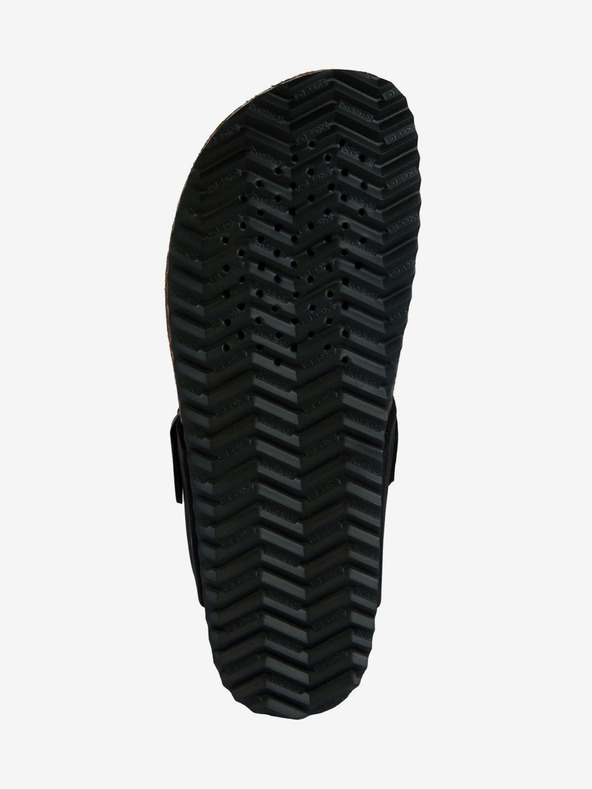 Geox Černé dámské kožené žabky Geox