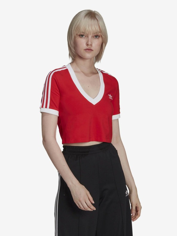 adidas Originals Červený dámský crop top adidas Originals