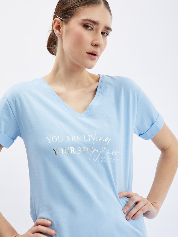 Orsay Světle modré dámské tričko ORSAY