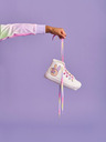 Reima Bílé holčičí kotníkové tenisky Reima Peace High Top