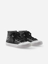 Reima Bílo-černé holčičí kotníkové tenisky Reima Peace High Top