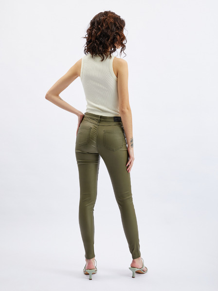 Orsay Khaki dámské skinny fit kalhoty ORSAY