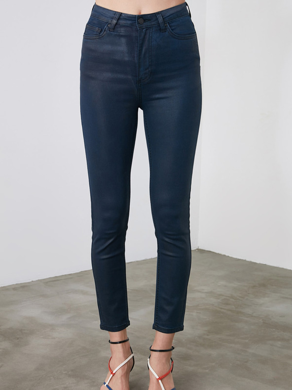 Trendyol Tmavě modré skinny fit džíny Trendyol