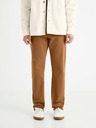 Celio Hnědé pánské straight fit džíny Celio Vopry1