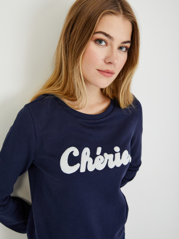 Orsay Tmavě modré dámské tričko ORSAY