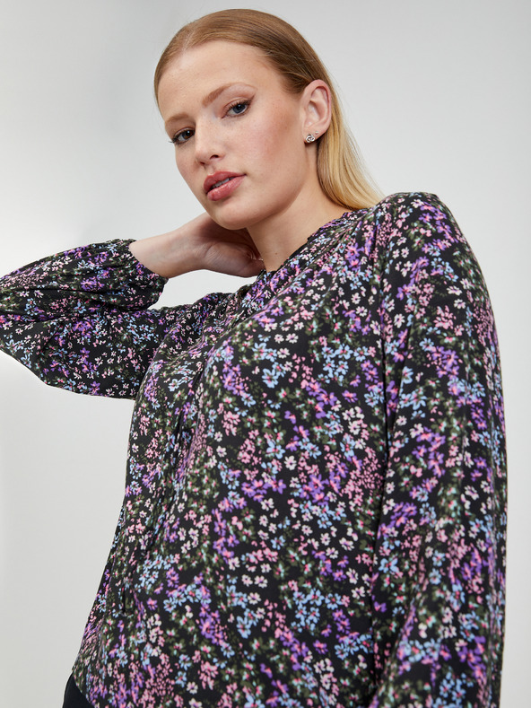 Orsay Černá dámská květovaná halenka ORSAY