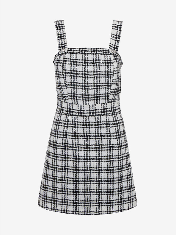 Orsay Černo-bílé dámské kostkované šaty ORSAY