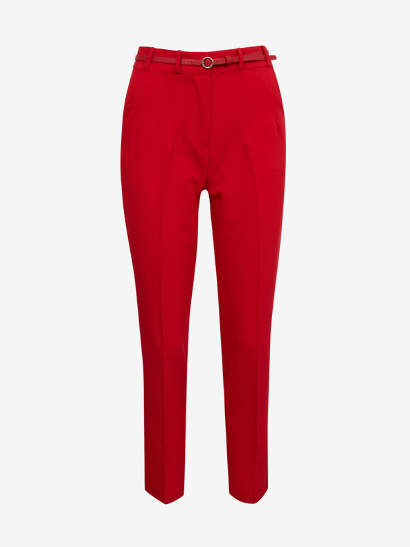 Orsay Červené dámské kalhoty ORSAY
