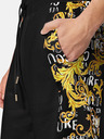 Versace Jeans Couture Černé pánské vzorované teplákové kraťasy Versace Jeans Couture
