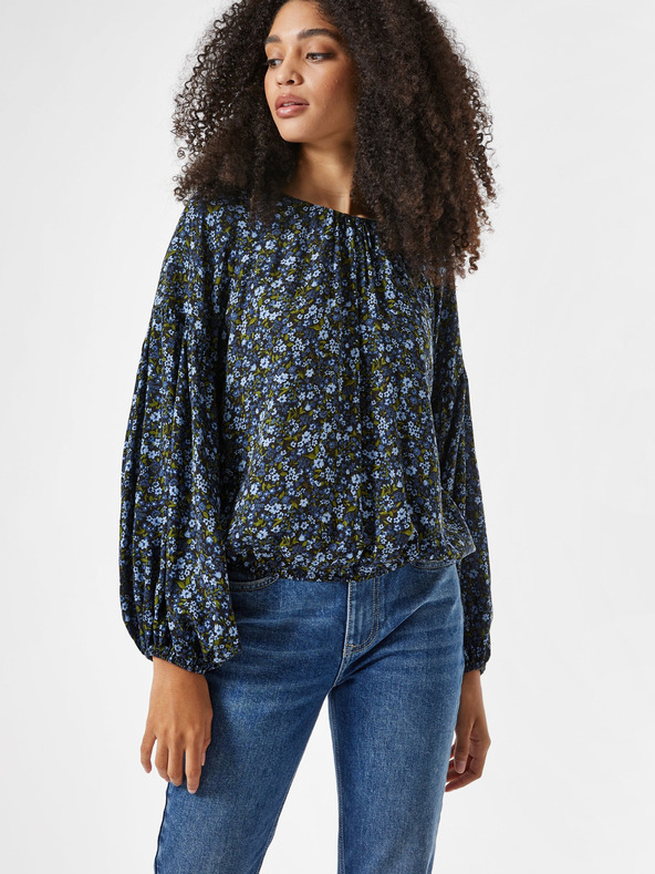 Dorothy Perkins Tmavě modrá vzorovaná halenka Dorothy Perkins