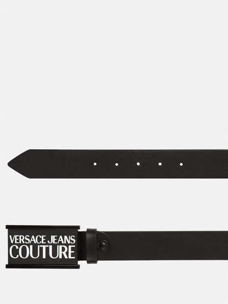 Versace Jeans Couture Černý pánský kožený pásek Versace Jeans Couture Cintura