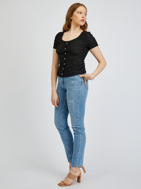 Orsay Černé dámské tričko ORSAY