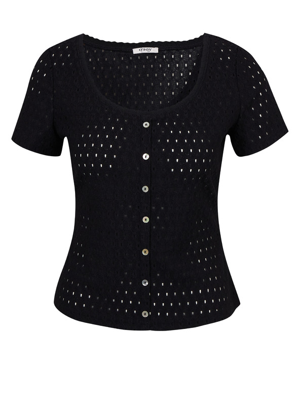 Orsay Černé dámské tričko ORSAY