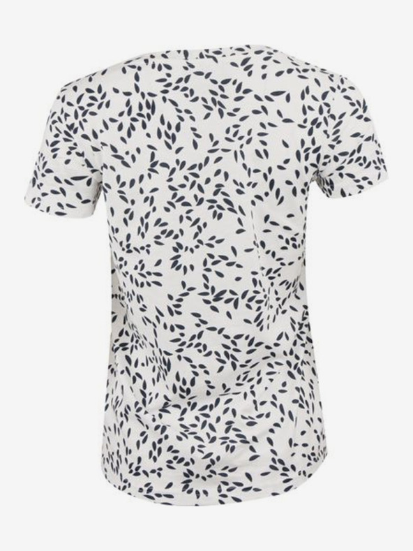 ALPINE PRO Modro-bílé dámské vzorované tričko ALPINE PRO Onbera