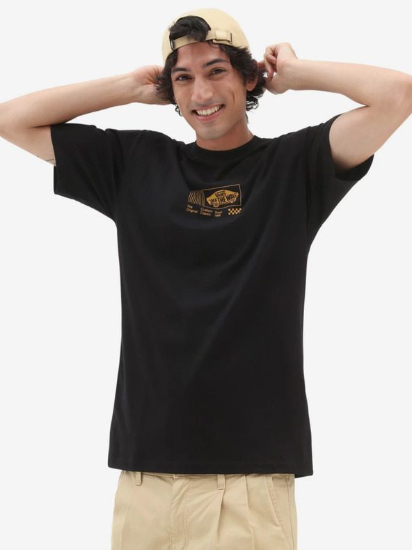 Vans Černé pánské tričko VANS Transfixed 3 SS Tee II