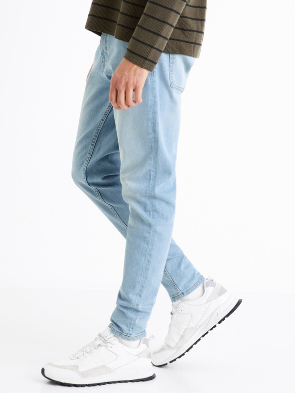 Celio Světle modré pánské skinny fit džíny Celio C45 Dosklue
