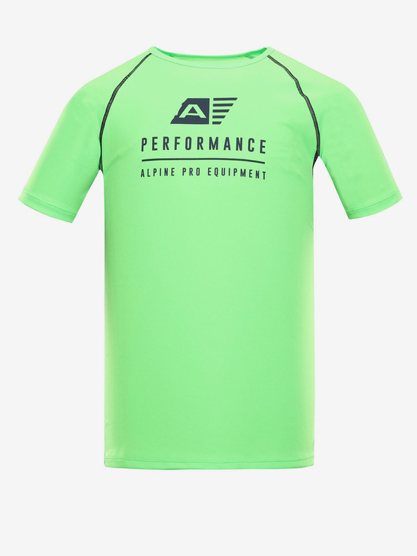 ALPINE PRO Pánské funkční triko s cool-dry ALPINE PRO PANTHER zelená