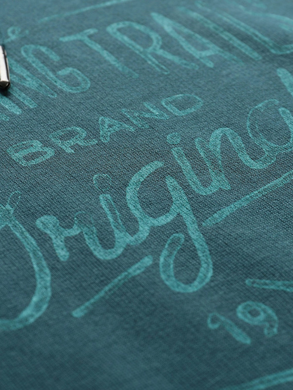 ALPINE PRO Pánská bavlnená mikina ALPINE PRO KYTOR zelená