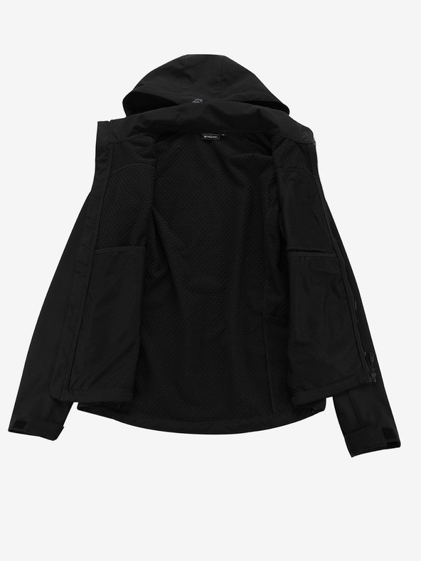 ALPINE PRO Pánská softshellová bunda s membránou ALPINE PRO LANC černá