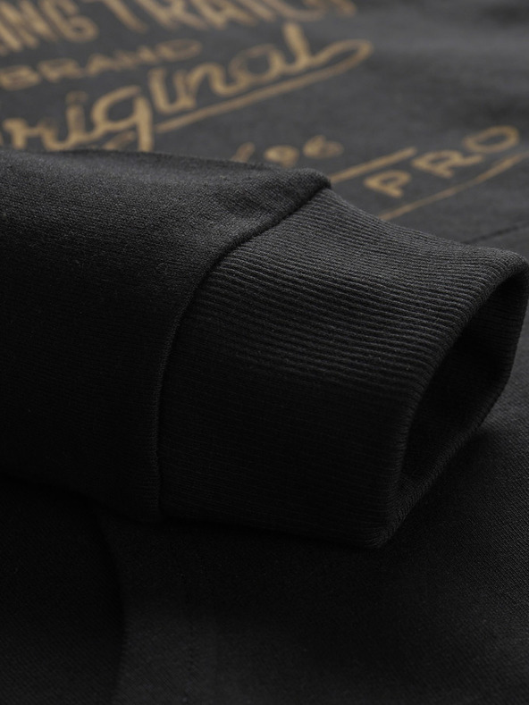 ALPINE PRO Pánská bavlnená mikina ALPINE PRO KYTOR černá