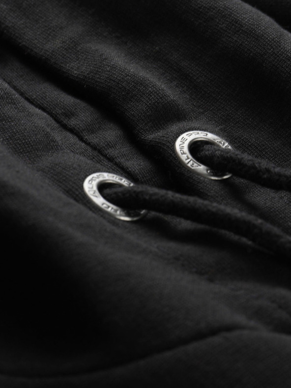 ALPINE PRO Pánská bavlnená mikina ALPINE PRO KYTOR černá