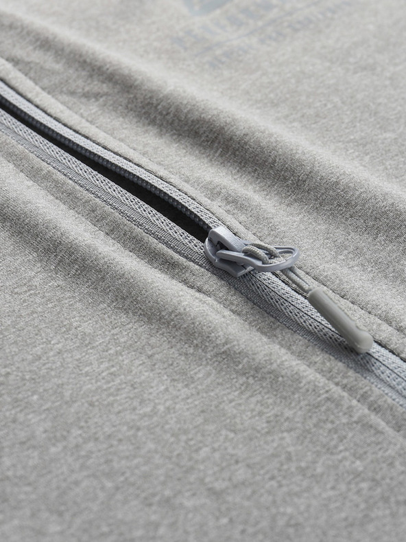 ALPINE PRO Pánská rychleschnoucí mikina ALPINE PRO FRASEB šedá