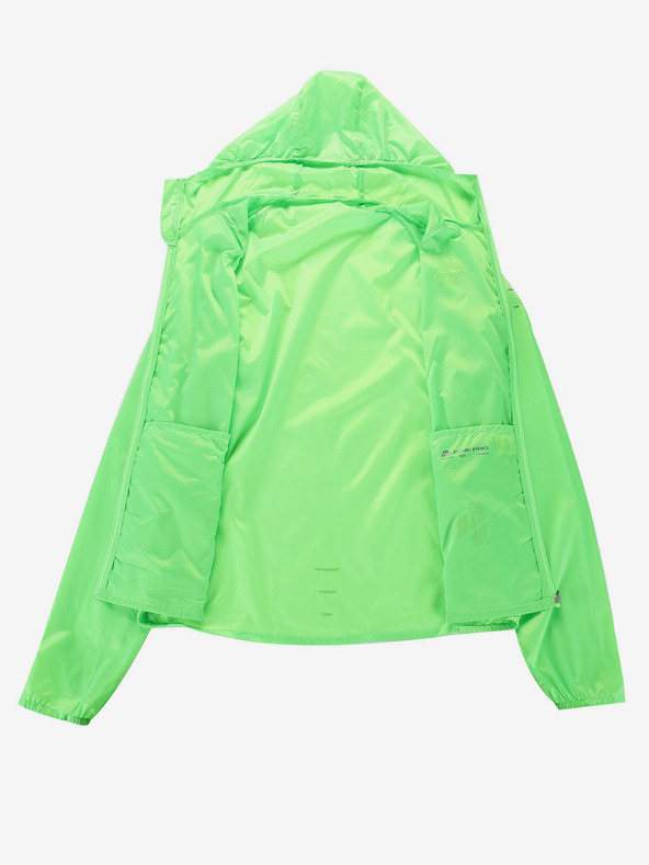 ALPINE PRO Pánská ultralehká bunda s impregnací ALPINE PRO BIK zelená