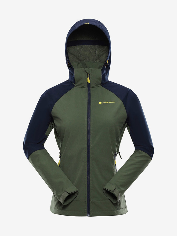 ALPINE PRO Dámská softshellová bunda s membránou ALPINE PRO LANCA zelená