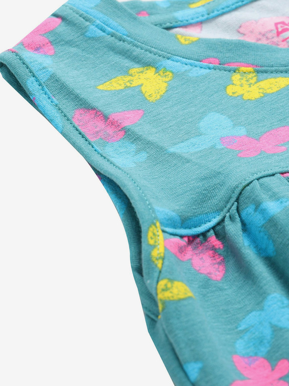 ALPINE PRO Dětské šaty ALPINE PRO DARESO zelená