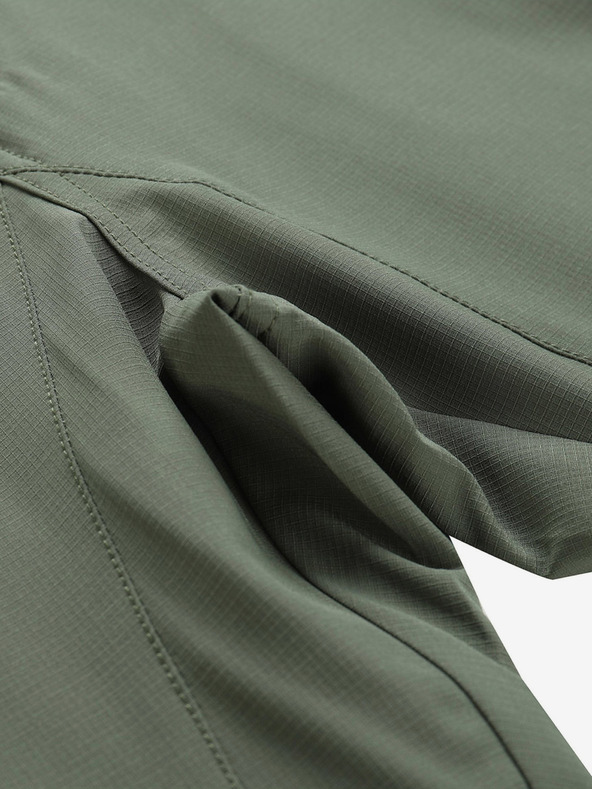 ALPINE PRO Pánské softshellové kalhoty ALPINE PRO NUTT zelená