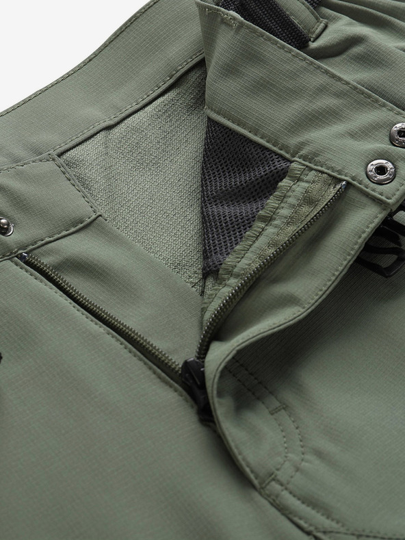 ALPINE PRO Pánské softshellové kalhoty ALPINE PRO NUTT zelená