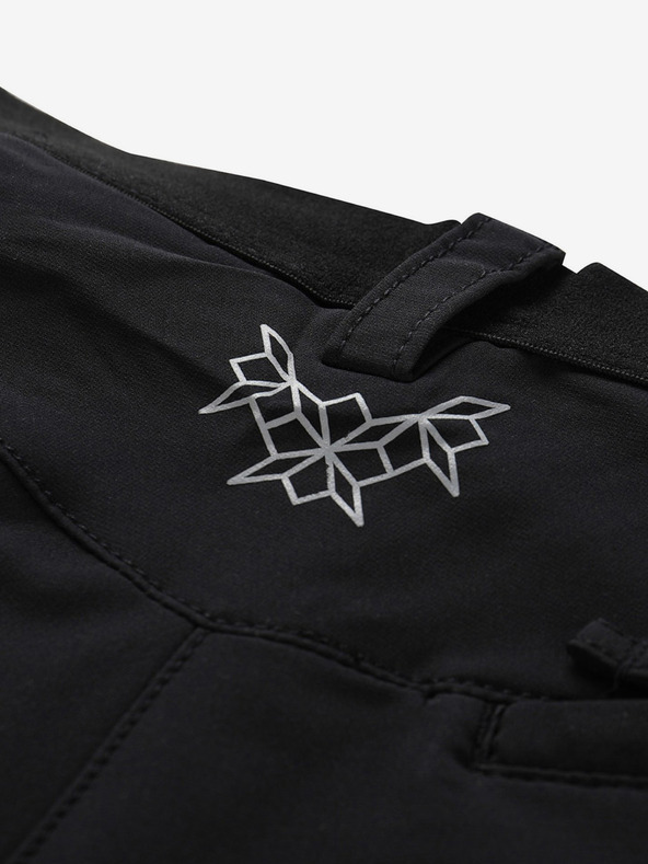 ALPINE PRO Dámské softshellové capri ALPINE PRO WEDERA černá