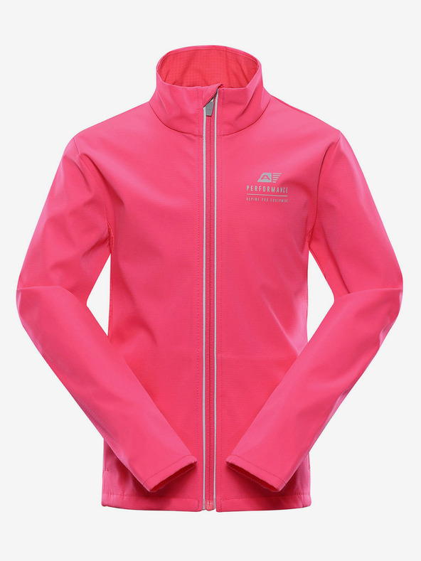 ALPINE PRO Dětská softshellová bunda s membránou ALPINE PRO MULTO růžová