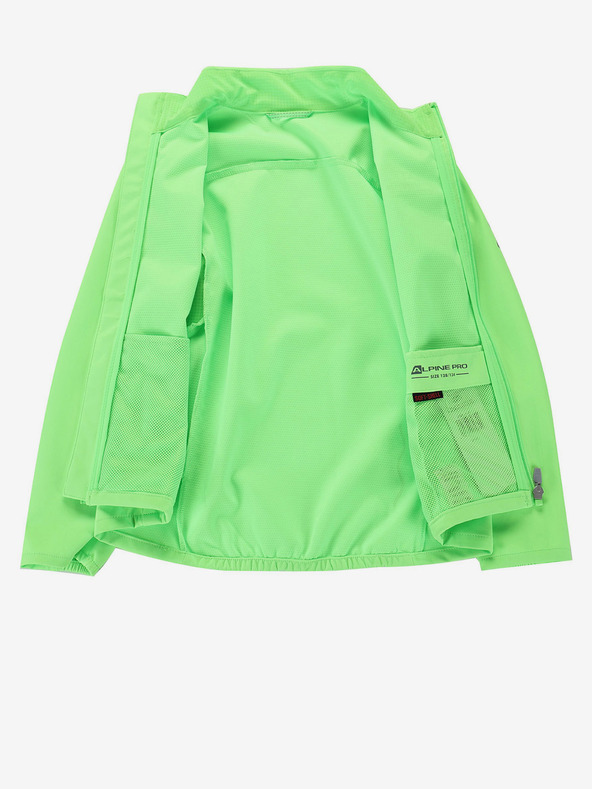 ALPINE PRO Dětská softshellová bunda s membránou ALPINE PRO MULTO zelená