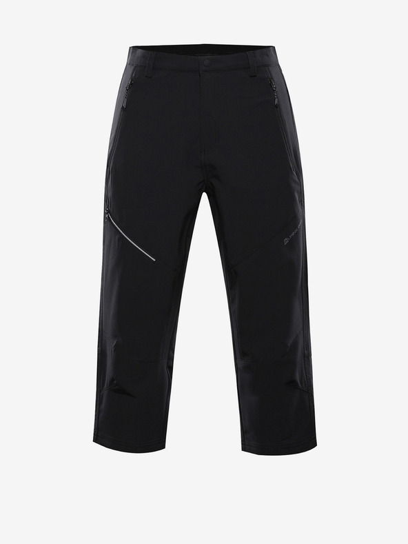 ALPINE PRO Pánské softshellové capri ALPINE PRO WEDER černá