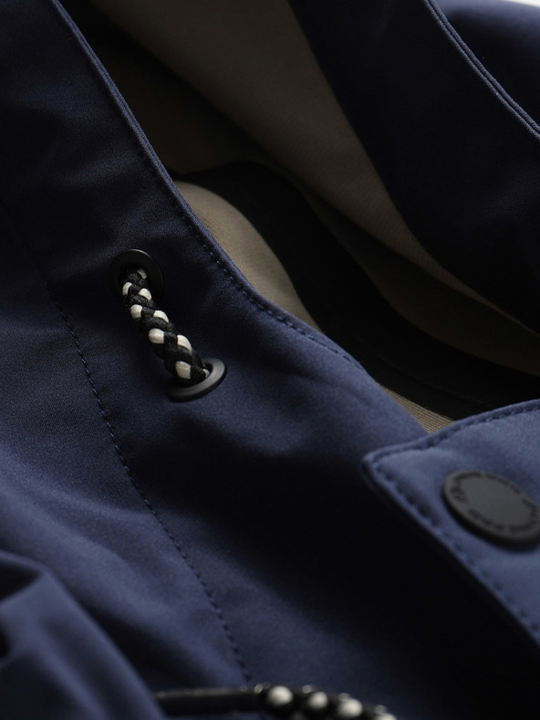 ALPINE PRO Pánský nepromokavý kabát s membránou ptx ALPINE PRO PERFET modrá