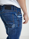 Diesel Modré pánské skinny fit džíny s potrhaným efektem Diesel Tepphar