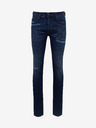 Diesel Modré pánské skinny fit džíny s potrhaným efektem Diesel Tepphar