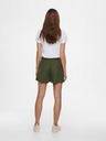 ONLY Khaki kraťasy se zavazováním ONLY Viva