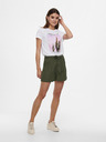ONLY Khaki kraťasy se zavazováním ONLY Viva