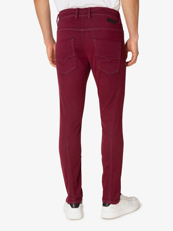 Diesel Vínové pánské skinny fit džíny Diesel Krooley