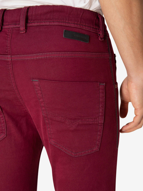Diesel Vínové pánské skinny fit džíny Diesel Krooley