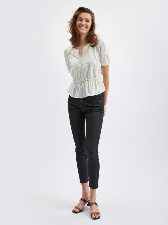 Orsay Bílá dámská květovaná halenka ORSAY