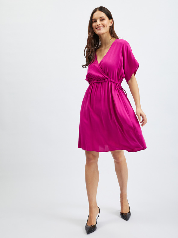 Orsay Tmavě růžové dámské šaty ORSAY