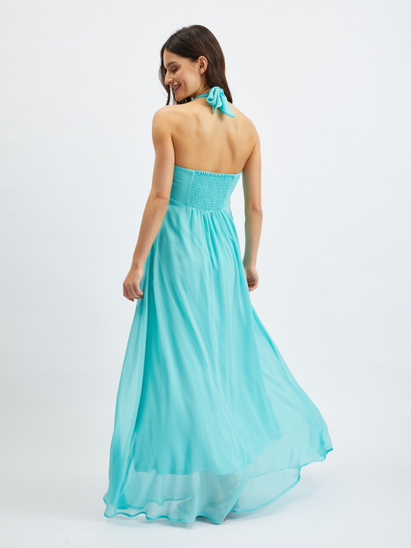 Orsay Tyrkysové dámské maxi šaty ORSAY